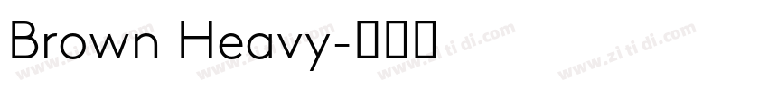 Brown Heavy字体转换